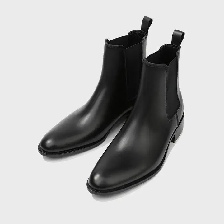 [BUNJANG] Firenze Atelier 3338 Black FG Cow Leather Chelsea Boots / [255] 피렌체아뜨리에 3338 [BLACK FG] 남자첼시부츠