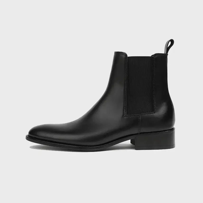 [BUNJANG] Firenze Atelier 3338 Black FG Cow Leather Chelsea Boots / [255] 피렌체아뜨리에 3338 [BLACK FG] 남자첼시부츠