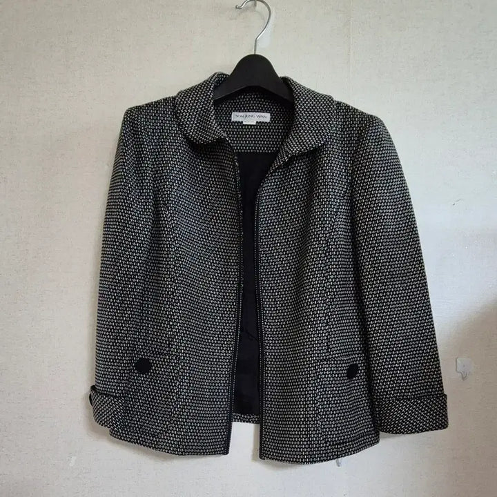 [BUNJANG] Son Jung Wan Tweed Jacket / 백화점판 손정완 8부 모100% 봄 트위드 자켓