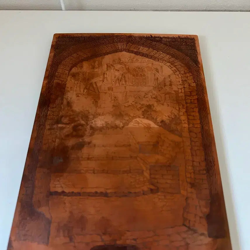 [BUNJANG] Vintage French Church Copperplate Engraving / 빈티지 프랑스 교회 동판화