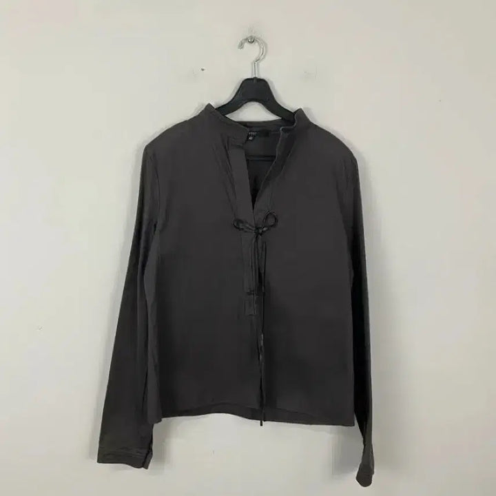 [BUNJANG] Gucci Lambskin Tie Neck Shirt / Gucci 구찌 양가죽 타이 넥 셔츠 42 <454>