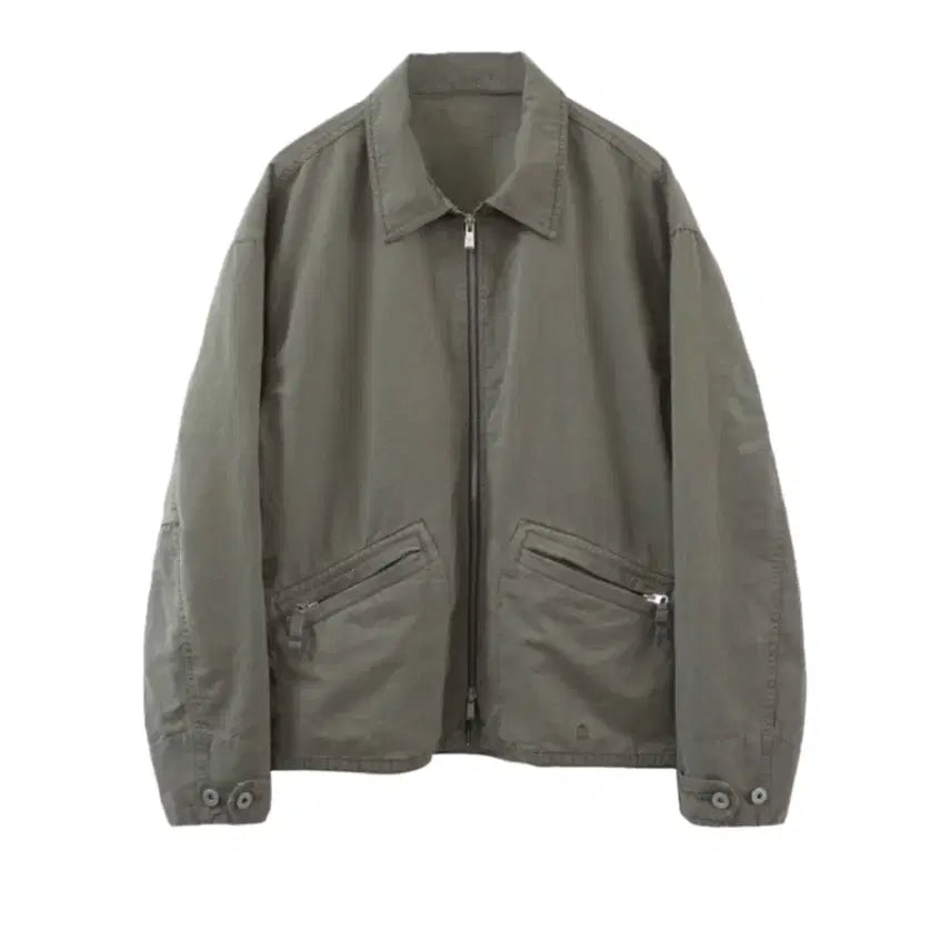 [BUNJANG] Polyteru HANK Swing Top Jacket Sage 24SS / [3] 폴리테루 행크 스윙탑 자켓 세이지 24SS ( 복 글자 X )