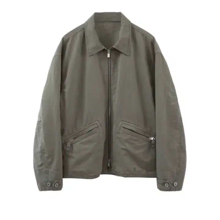 [BUNJANG] Polyteru HANK Swing Top Jacket Sage 24SS / [3] 폴리테루 행크 스윙탑 자켓 세이지 24SS ( 복 글자 X )