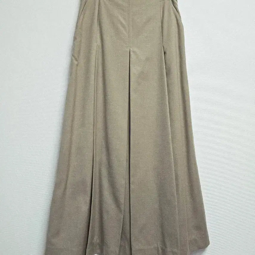 [BUNJANG] Mohan Beige Pleated Long Skirt (Size S) / mohan 베이지 플리츠 롱 스커트S