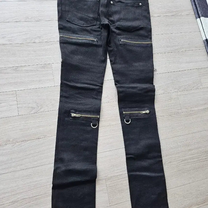 [BUNJANG] Anotheryouth Multi Zipper Black Pants / 어나더유스 멀티 지퍼 블랙 팬츠