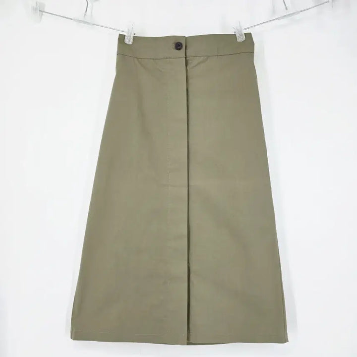 [BUNJANG] Khaki A-Line Long Skirt / (새상품) 카키 A라인 롱 스커트