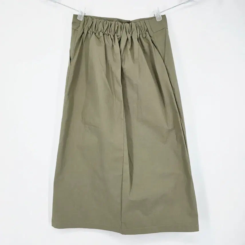 [BUNJANG] Khaki A-Line Long Skirt / (새상품) 카키 A라인 롱 스커트