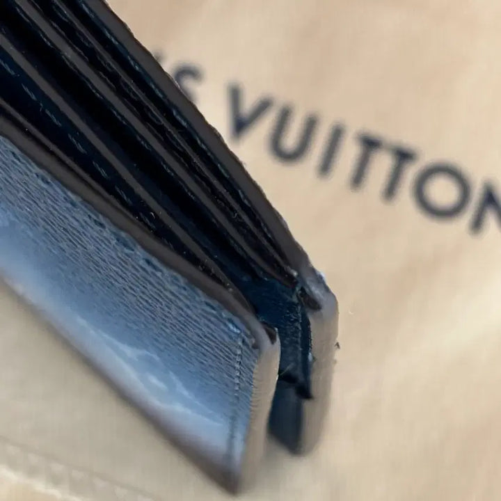 [BUNJANG] Louis Vuitton Slender Wallet Blue Monogram Pigment Bi-fold Wallet / [OS]루이비통 슬렌더 월렛 블루 모노그램 피그먼트 반지갑