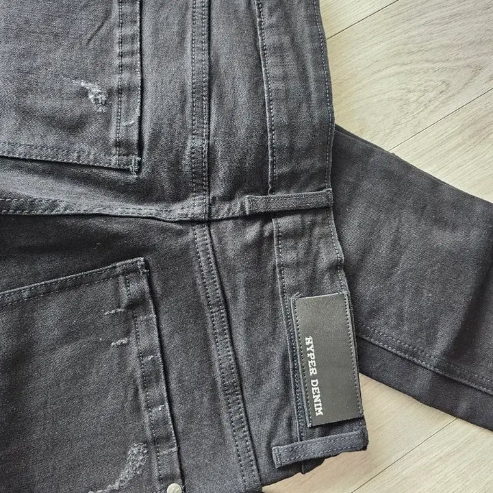 [BUNJANG] Hyper Denim Multi Distress Black Pants / 하이퍼데님 멀티 디스 블랙 팬츠