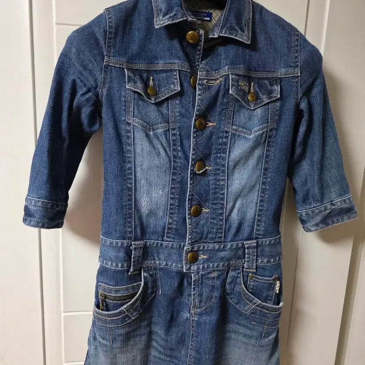 [BUNJANG] Burberry Denim One-Piece Jacket / 정품) 버버리  데님 원피스 자켓형