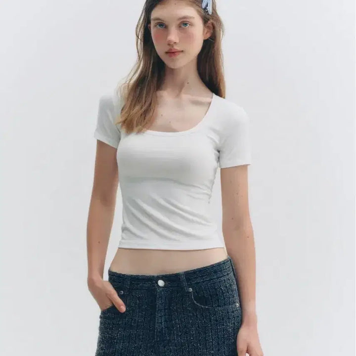 [BUNJANG] Thetis Basic Short Sleeve T-shirt / 더티스 반팔 핑크 thetis basic dent short sleeve