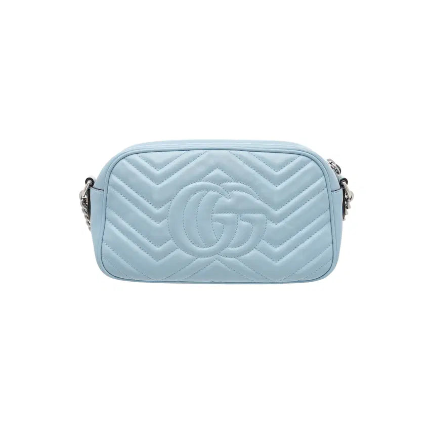 [BUNJANG] Gucci GG Marmont Shoulder Bag Small Sky Blue / 구찌 GG 마몽 숄더백 스몰