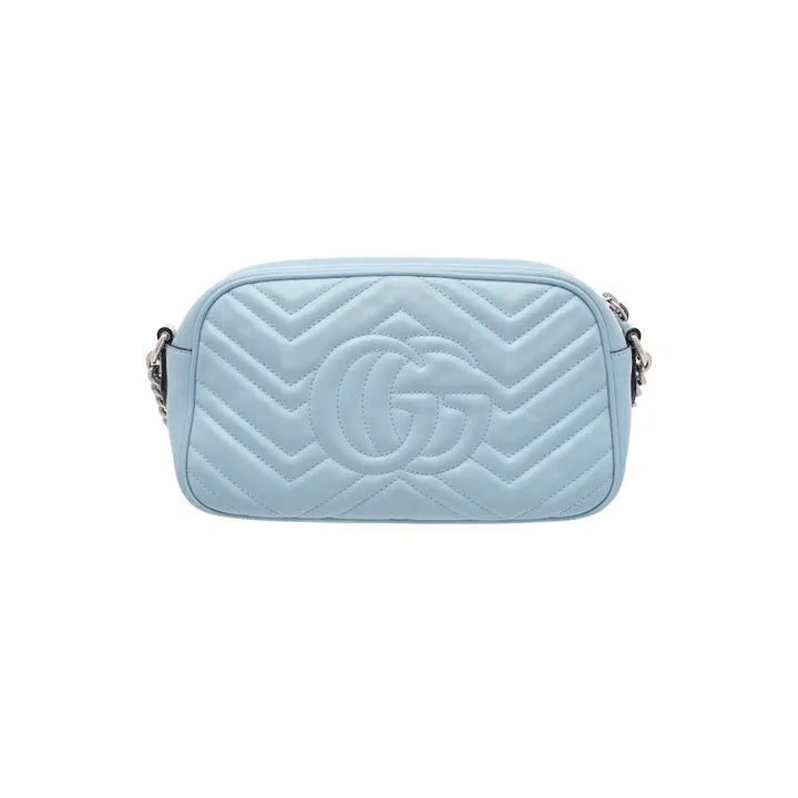 [BUNJANG] Gucci GG Marmont Shoulder Bag Small Sky Blue / 구찌 GG 마몽 숄더백 스몰