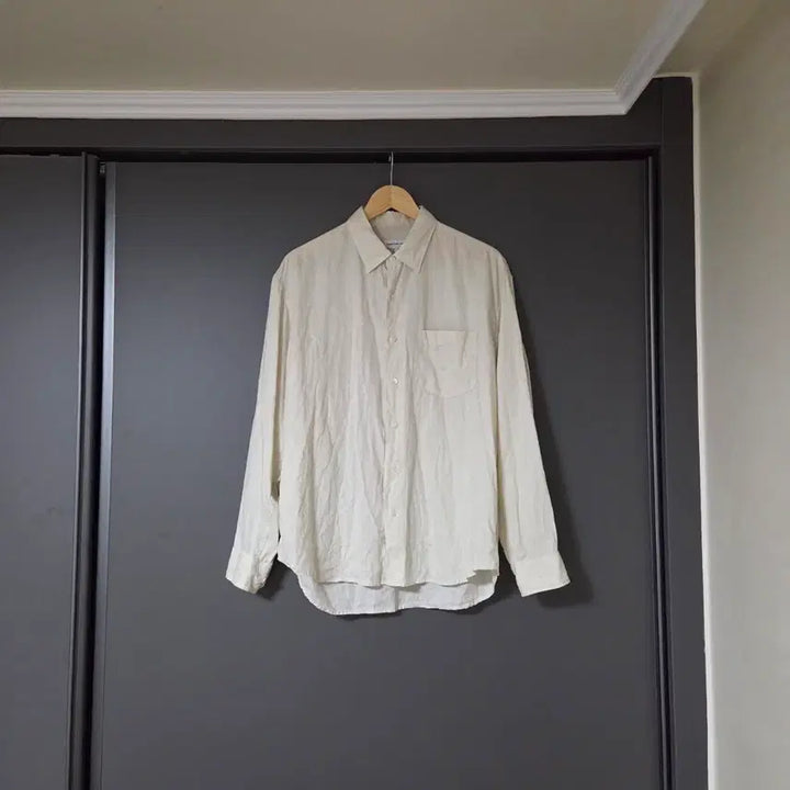 [BUNJANG] Steady Everywear Relaxed Linen Shirt Ecru Size 2 / [2] 스테디에브리웨어 릴렉스드 린넨 셔츠 에크루 / 리넨