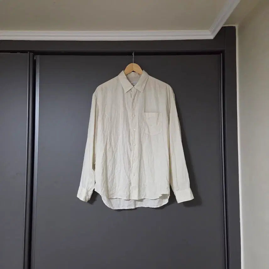 [BUNJANG] Steady Everywear Relaxed Linen Shirt Ecru Size 2 / [2] 스테디에브리웨어 릴렉스드 린넨 셔츠 에크루 / 리넨