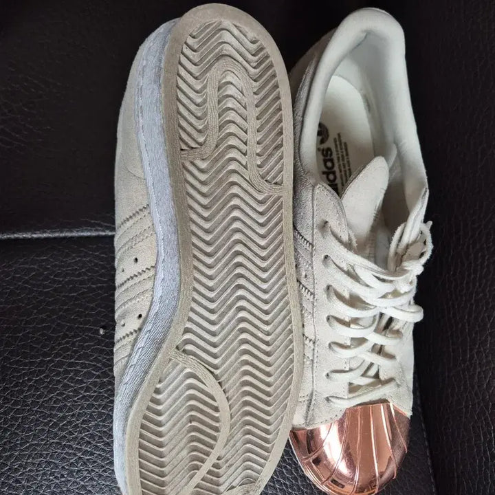 [BUNJANG] Adidas Superstar Ivory Rose Gold (265) / 아디다스 슈퍼스타 아이보리 / 로즈골드