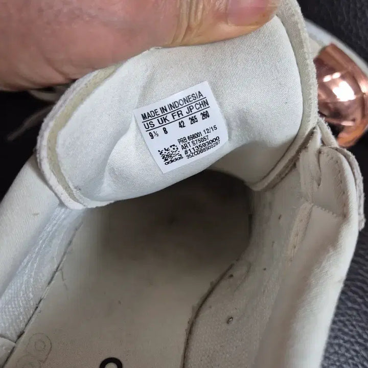 [BUNJANG] Adidas Superstar Ivory Rose Gold (265) / 아디다스 슈퍼스타 아이보리 / 로즈골드