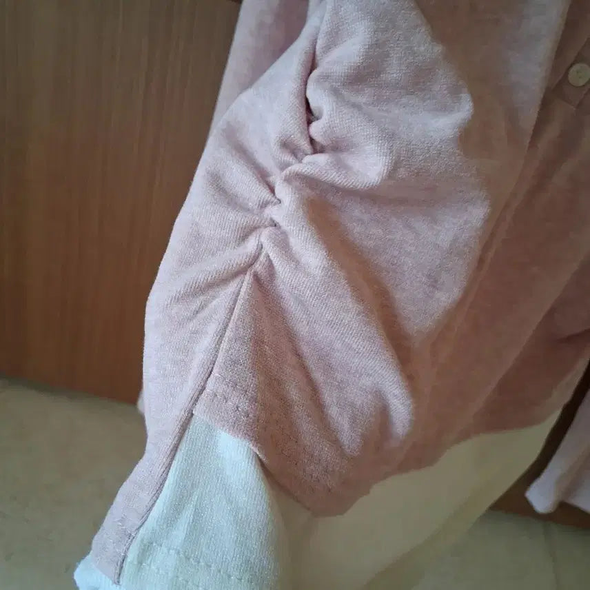 [BUNJANG] Pink Layered Long Sleeve T-Shirt / 분홍색 레이어드티 긴팔티 빈티지 스타일 티셔츠