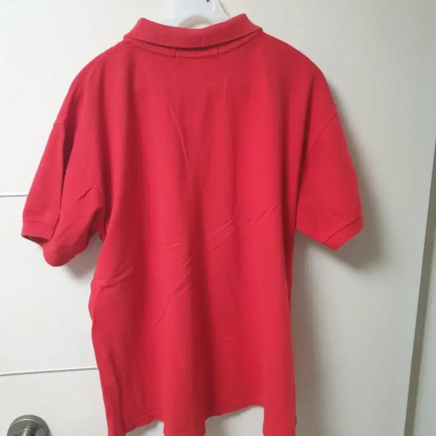 [BUNJANG] Polo Ralph Lauren Red Short Sleeve Polo Shirt / [여성] 폴로 랄프로렌 레드 반팔 폴로티