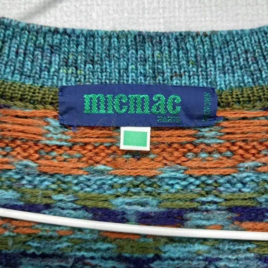 [BUNJANG] miemac Pattern V-Neck Cardigan / miemac 패턴 브이넥 가디건