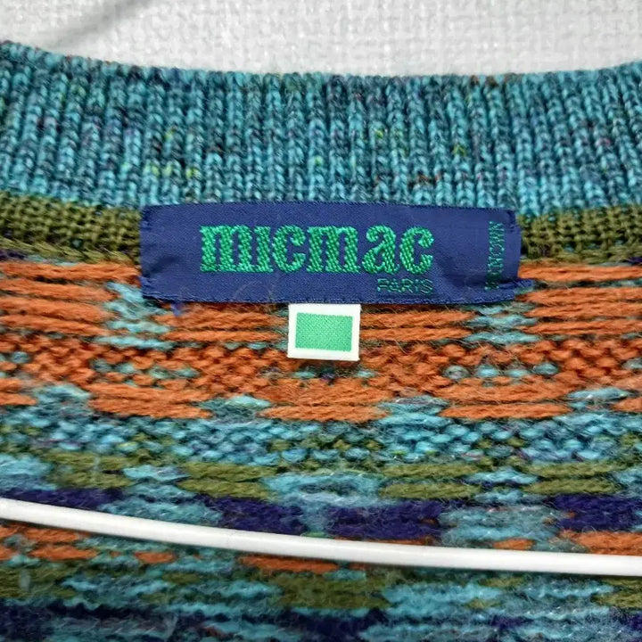 [BUNJANG] miemac Pattern V-Neck Cardigan / miemac 패턴 브이넥 가디건