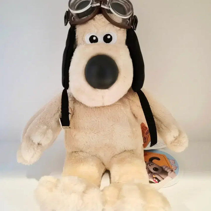 [BUNJANG] Wallace &amp; Gromit Gromit Pilot/Sheriff Plush Keychain New / 월레스와 그로밋 그로밋 조종사/보안관 인형 키링 새상품
