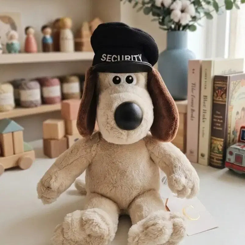 [BUNJANG] Wallace &amp; Gromit Gromit Pilot/Sheriff Plush Keychain New / 월레스와 그로밋 그로밋 조종사/보안관 인형 키링 새상품