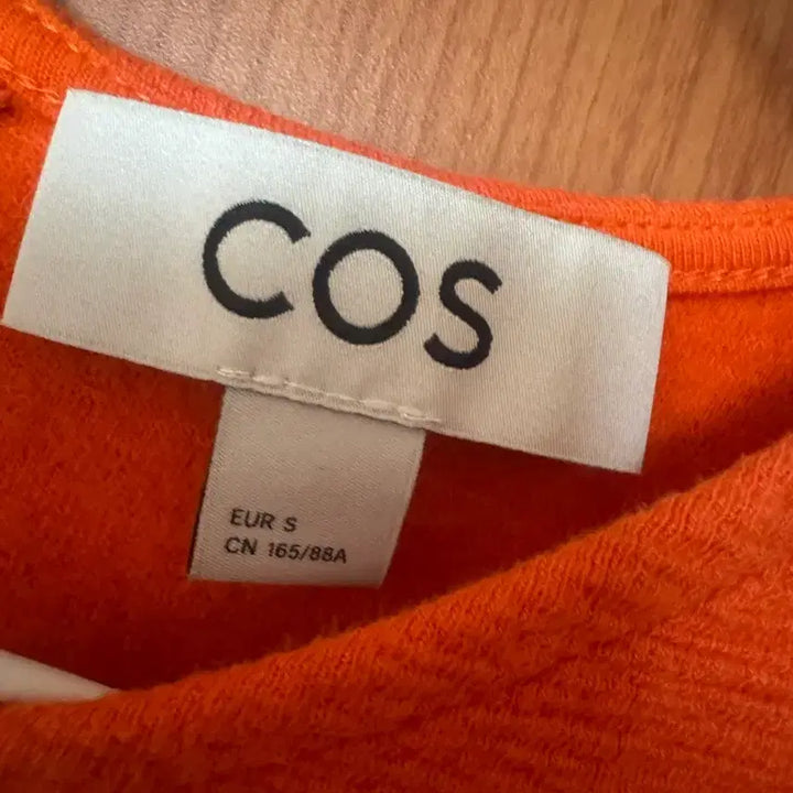 [BUNJANG] COS Orange Textured Mini Dress / COS 코스 오렌지색 원피스