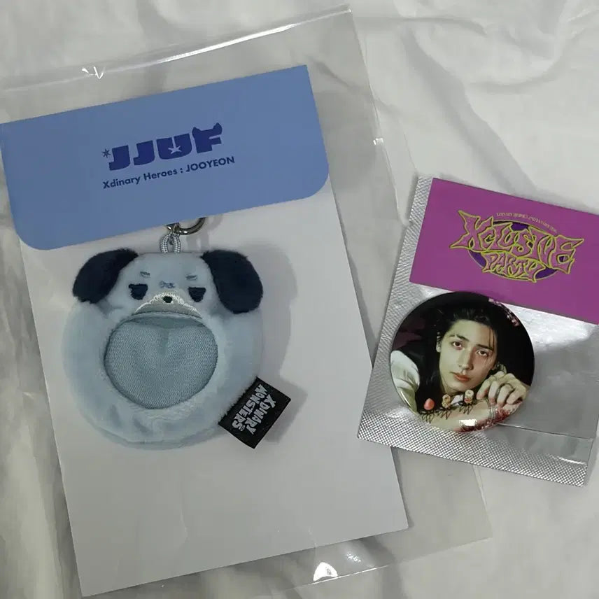 [BUNJANG] XDINARY HEROES Jooyeon Lucky Draw Can Badge Bundle Set / 엑디즈 주연 쭈프 캔뱃지, 캔뱃지 홀더 일괄