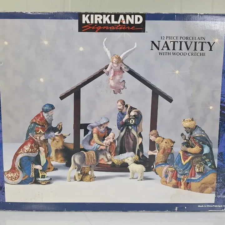 [BUNJANG] Nativity Scene Figurine Set (12 Pieces) / 천주교 기독교 예수 탄생 피규어 인형 12조각