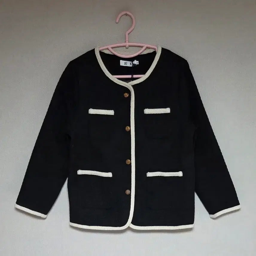 [BUNJANG] Tweed Jacket / 배색 포인트 트위드 자켓