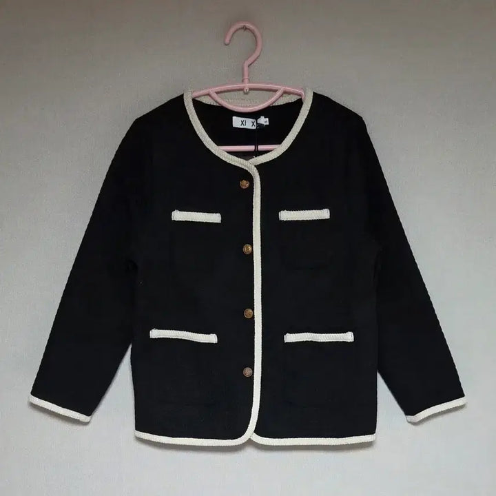 [BUNJANG] Tweed Jacket / 배색 포인트 트위드 자켓