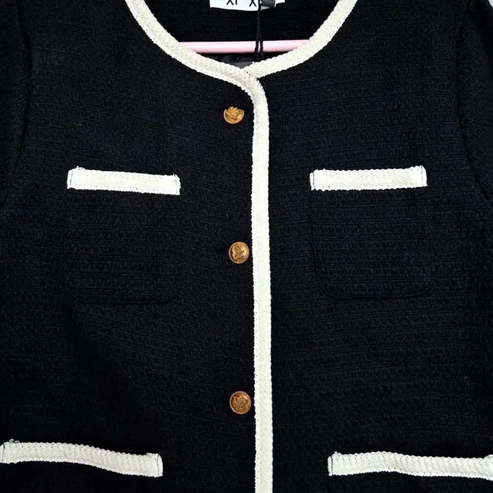 [BUNJANG] Tweed Jacket / 배색 포인트 트위드 자켓