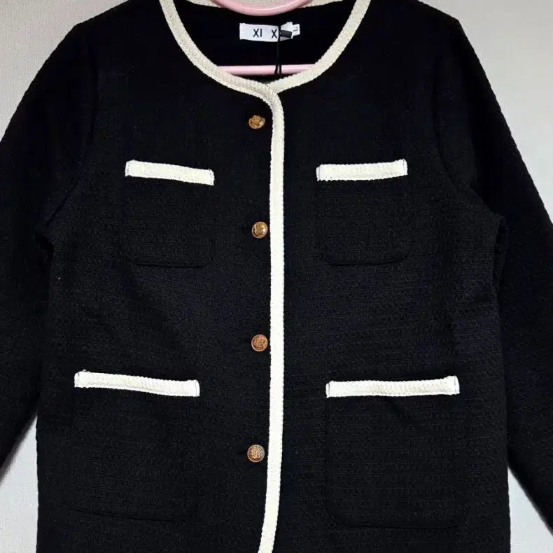 [BUNJANG] Tweed Jacket / 배색 포인트 트위드 자켓