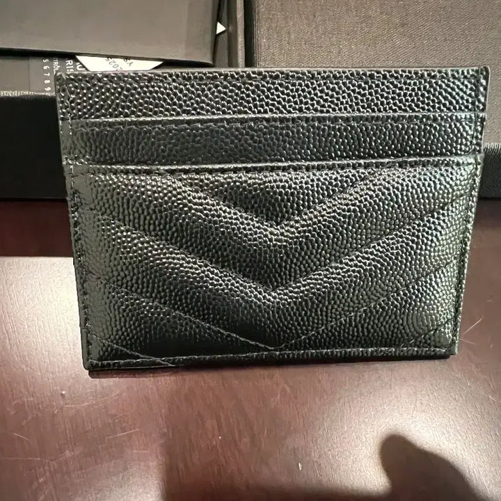 [BUNJANG] Yves Saint Laurent Cassandra Matelassé Card Wallet / 입생로랑 카산드라 마틀라세 카드지갑 금장
