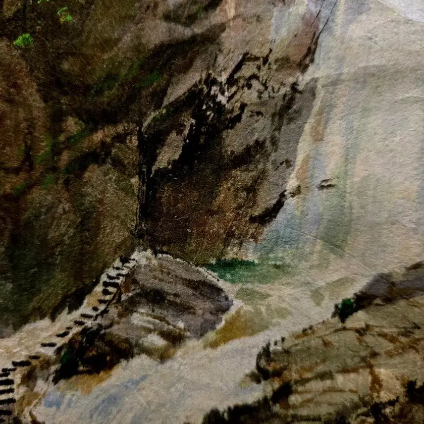 [BUNJANG] Baebyeonghyo Geumgangsan Gurong Waterfall Painting / 금강산 그림/ 구룡폭포