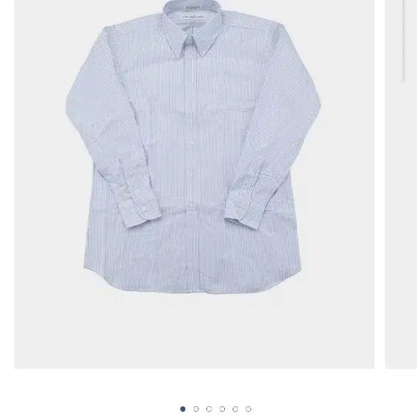 [BUNJANG] Individualized Shirts Striped Oxford Shirt Sky Blue / [15] 인디비주얼라이즈드셔츠 스트라이프 옥스포드 셔츠 스카이블루