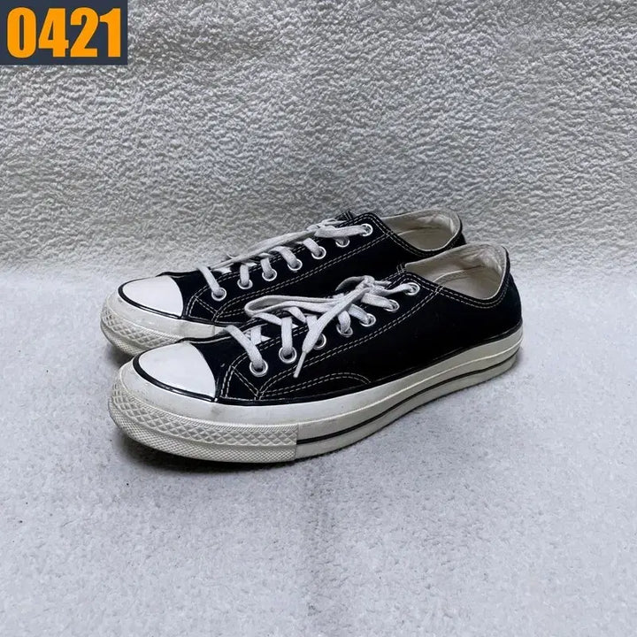 [BUNJANG] Converse Chuck Taylor Low Black Sneakers / 275 CONVERS 컨버스 척테일러 로우 블랙 스니커즈