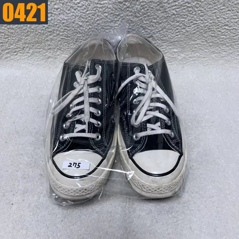 [BUNJANG] Converse Chuck Taylor Low Black Sneakers / 275 CONVERS 컨버스 척테일러 로우 블랙 스니커즈