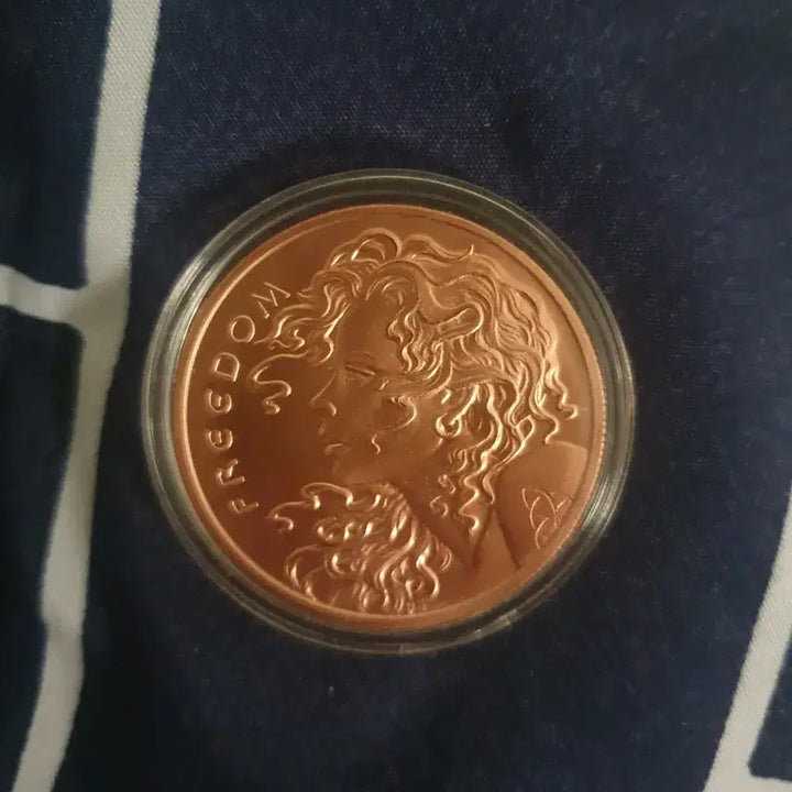 [BUNJANG] Freedom Girl Copper Round 1 oz / 프리덤걸 쿠퍼라운드 동화 (구리) 1온스