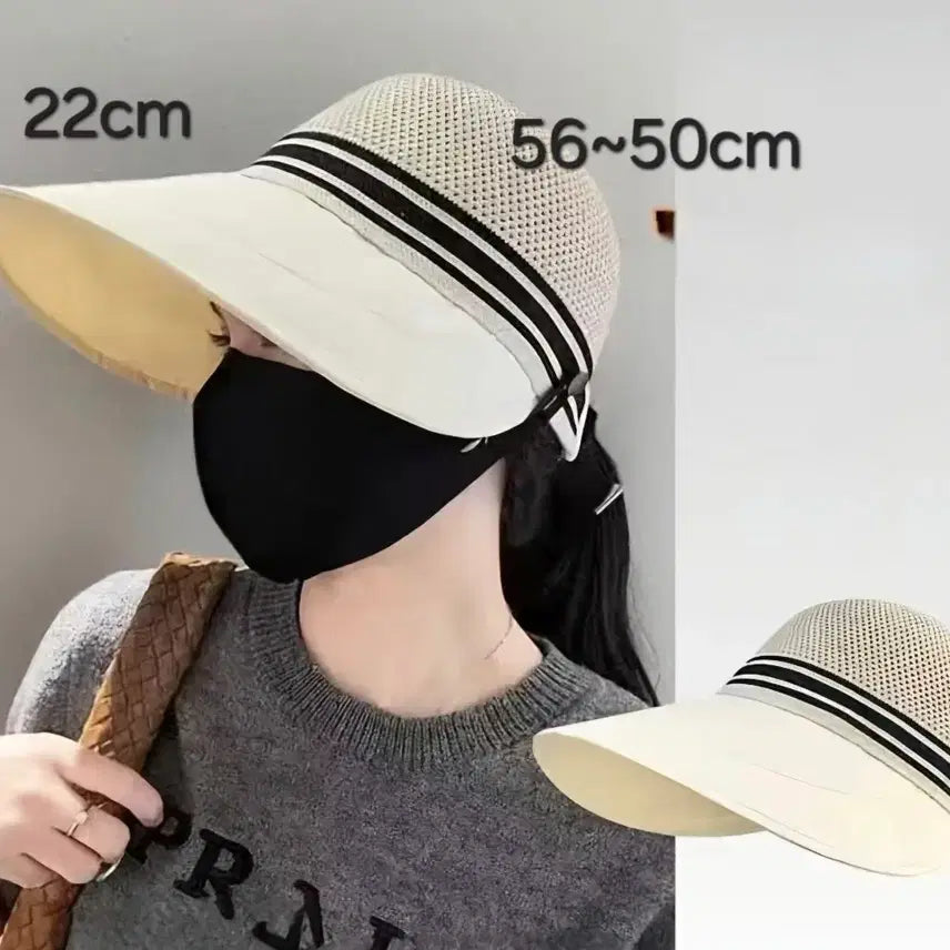 [BUNJANG] Sun Cap Mesh Hat - Black/Beige/Brown / 여름 썬캡 여성 메쉬 모자 블랙/베이지/브라운