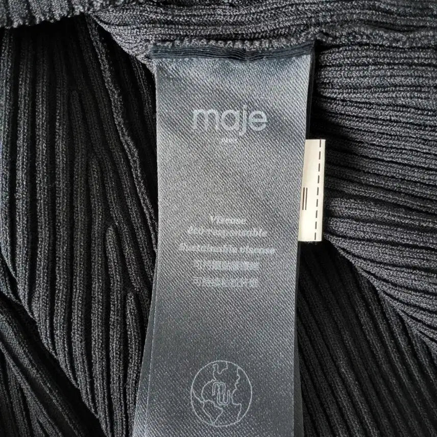 [BUNJANG] Maje Black Knit Dress (or Two-Piece) 38 / 마쥬 블랙 니트 원피스또는투피스 38사이즈