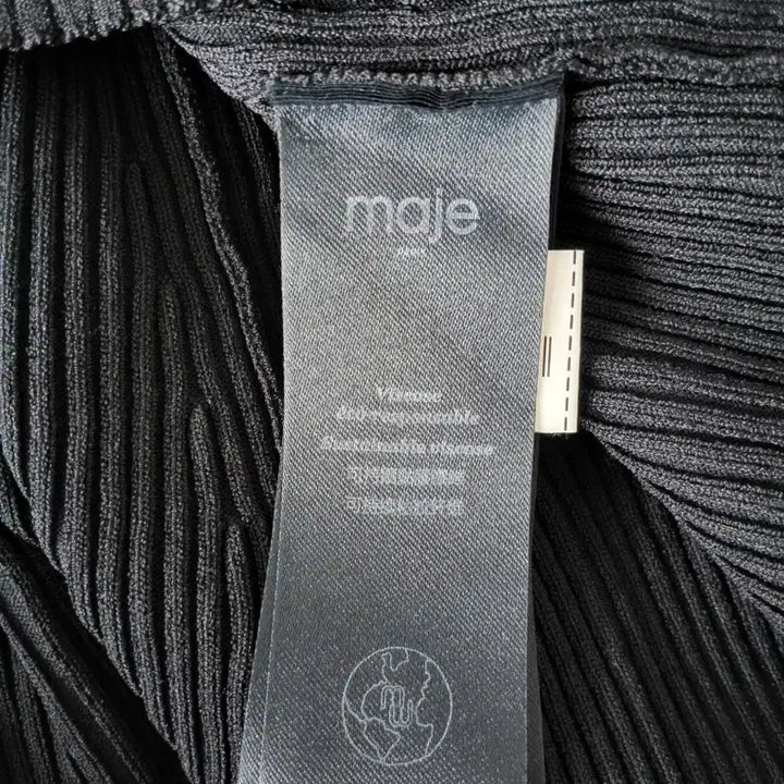 [BUNJANG] Maje Black Knit Dress (or Two-Piece) 38 / 마쥬 블랙 니트 원피스또는투피스 38사이즈