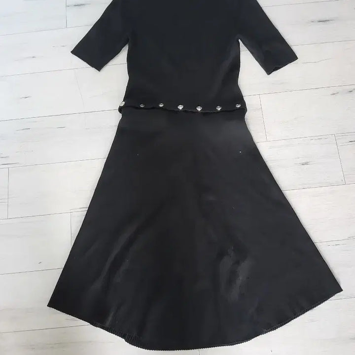 [BUNJANG] Maje Black Knit Dress (or Two-Piece) 38 / 마쥬 블랙 니트 원피스또는투피스 38사이즈