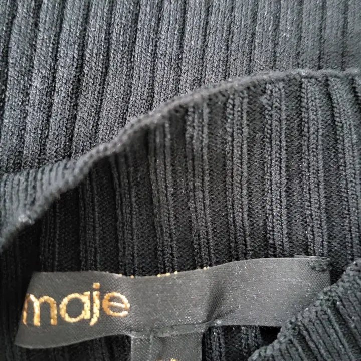 [BUNJANG] Maje Black Knit Dress (or Two-Piece) 38 / 마쥬 블랙 니트 원피스또는투피스 38사이즈