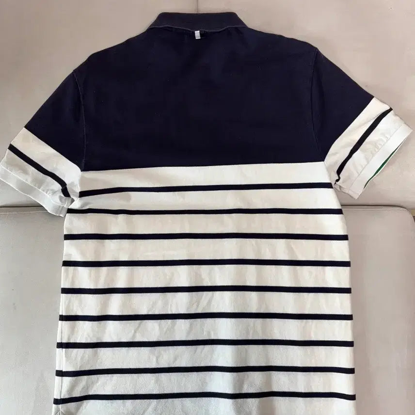 [SOLD OUT] 라코스테 슬림핏 스트라이프 반팔 카라티 105