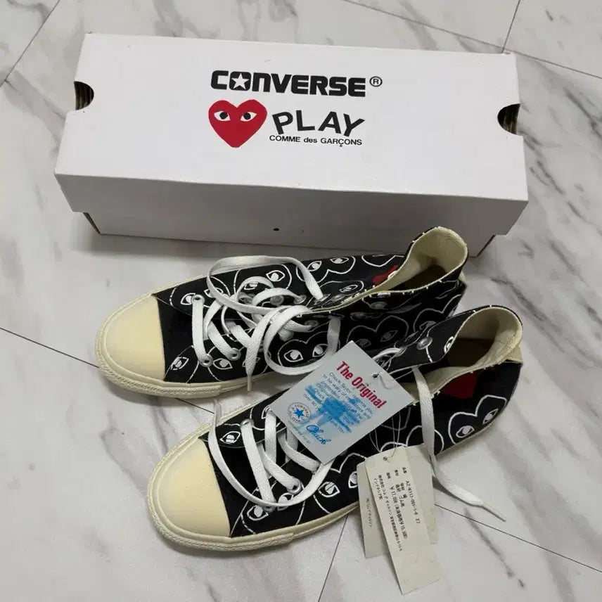 [BUNJANG] Comme des Garcons Converse Chuck Taylor All Star High Black / 270 일본한정 꼼데가르송 컨버스 척 테일러 올스타 하이 블랙