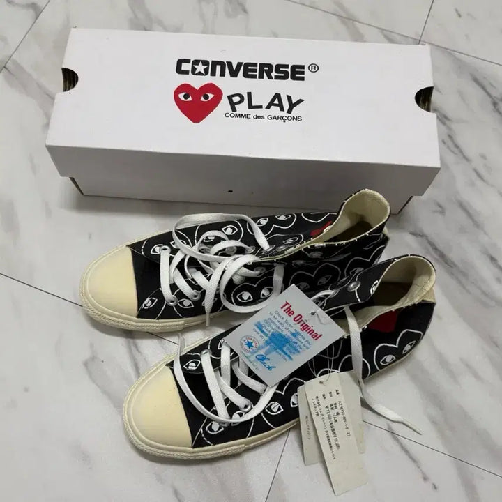 [BUNJANG] Comme des Garcons Converse Chuck Taylor All Star High Black / 270 일본한정 꼼데가르송 컨버스 척 테일러 올스타 하이 블랙