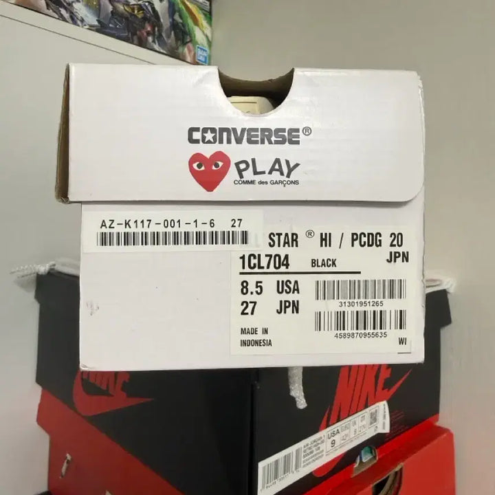 [BUNJANG] Comme des Garcons Converse Chuck Taylor All Star High Black / 270 일본한정 꼼데가르송 컨버스 척 테일러 올스타 하이 블랙