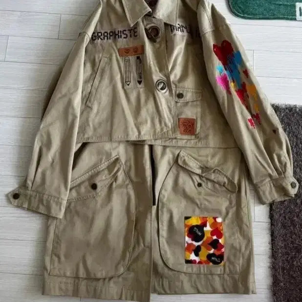 [BUNJANG] MAN.G Graphist Cotton Long Coat Jacket / MAN.G 그라피스트 만지 코튼 롱코트 자켓 야상